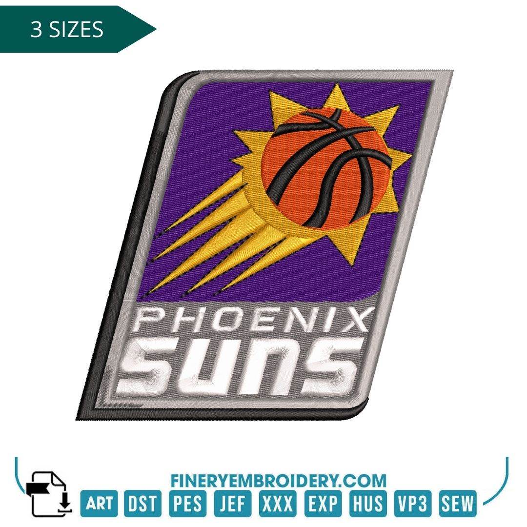 Phoenix Suns Logo - Phoenix Suns Embroidery Design – Instant download – FineryEmbroidery