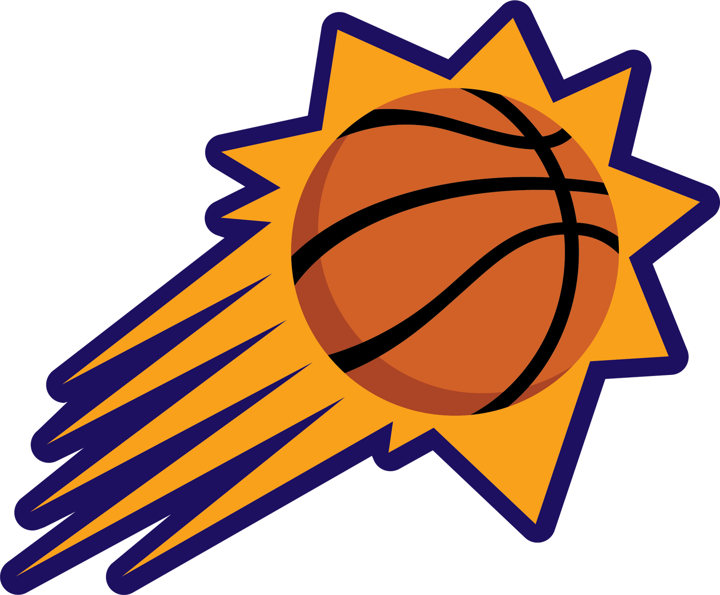 Phoenix Suns Logo - DECAL (BACKBOARD) PHOENIX SUNS [NB7212PHX]