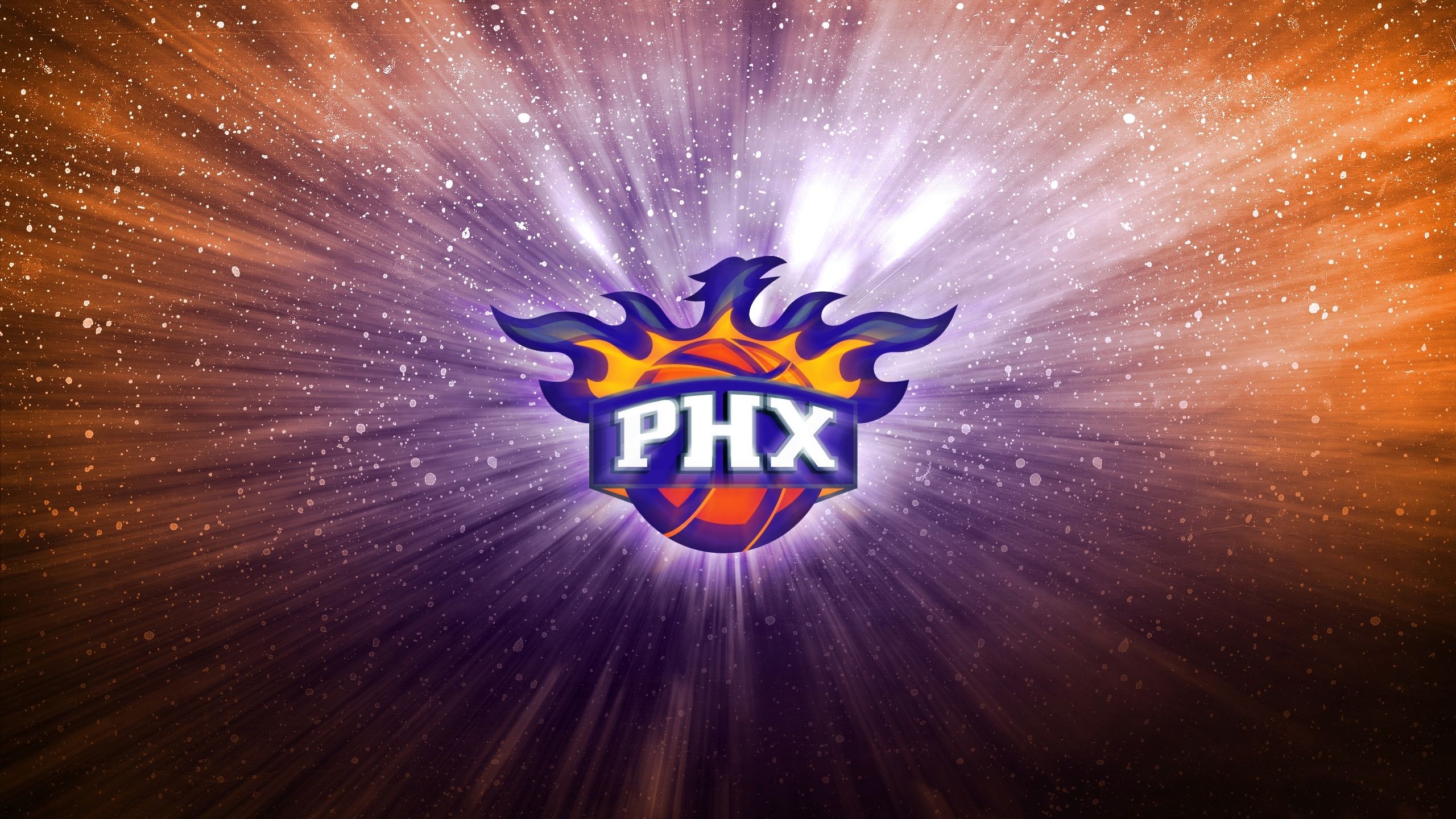 Phoenix Suns Logo - Wallpaper purple, lights, background, logo, Basketball, Phoenix, Phoenix  Suns, PHX for mobile and desktop, section спорт, resolution 2560x1440 -  download