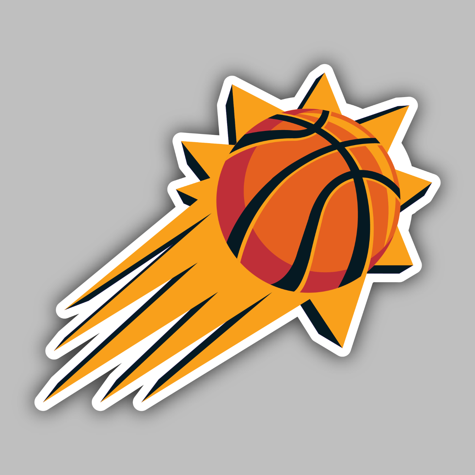 Phoenix Suns Logo - Phoenix Suns Vinyl Sticker/Decal - Eastern - NBA Basketball - Arizona | eBay
