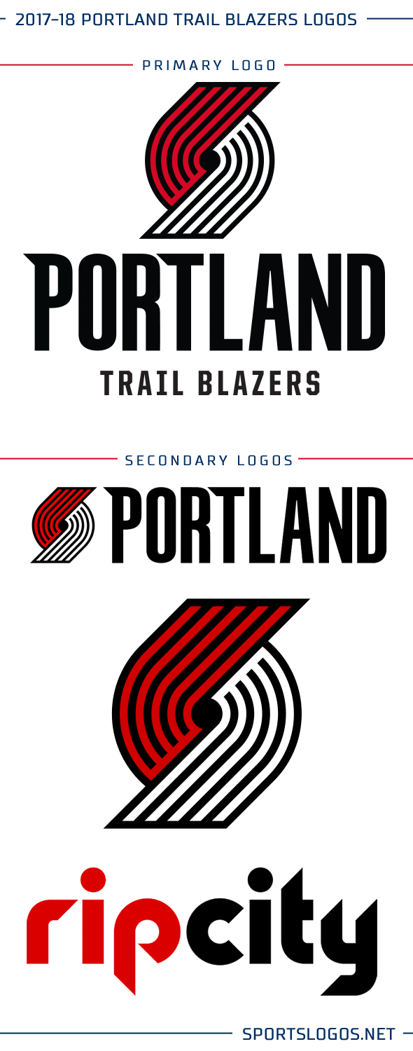 Portland Trail Blazers Logo - Blazers Evolve The Pinwheel, Introduce New Logos – SportsLogos.Net News