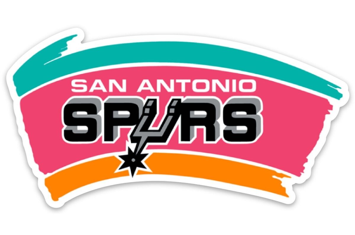 San Antonio Spurs Logo - San Antonio Spurs Retro Vintage Logo MAGNET - NBA Bright colors