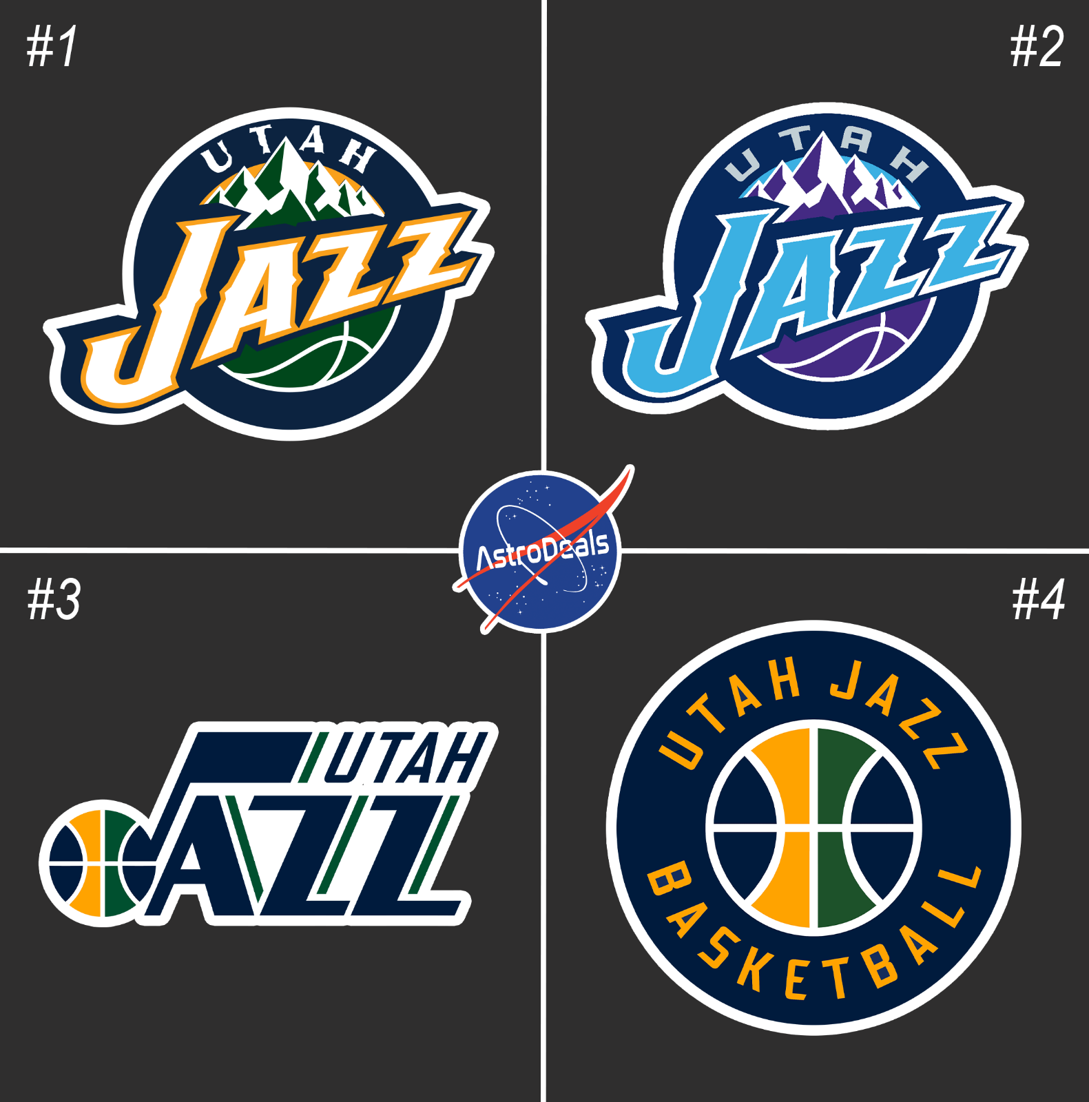 Utah Jazz Logo - Utah Jazz Basketball Team Logo NBA Sticker Decal *Size: 3