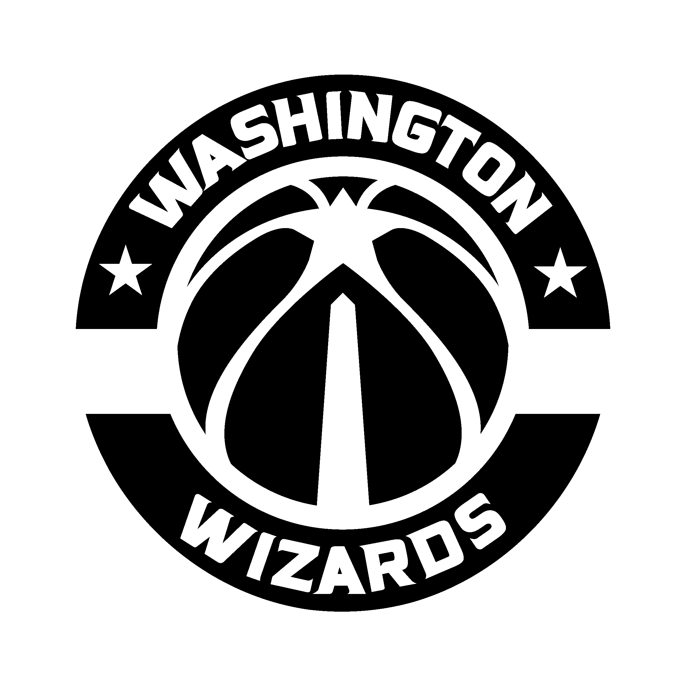 Washington Wizards Logo - Capitals Washington Wizards Black Logo Nba Transparent HQ PNG Download |  FreePNGimg