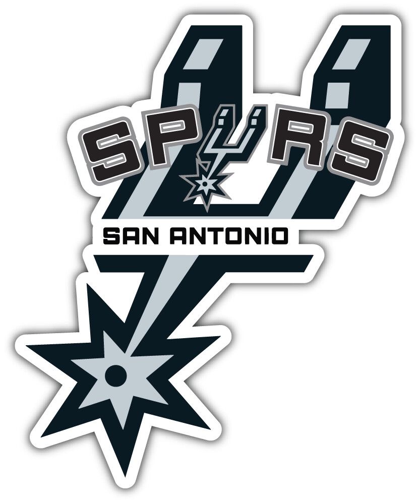 San Antonio Spurs Logo - San Antonio Spurs NBA Basketball Sport Logo Car Bumper Sticker Decal 