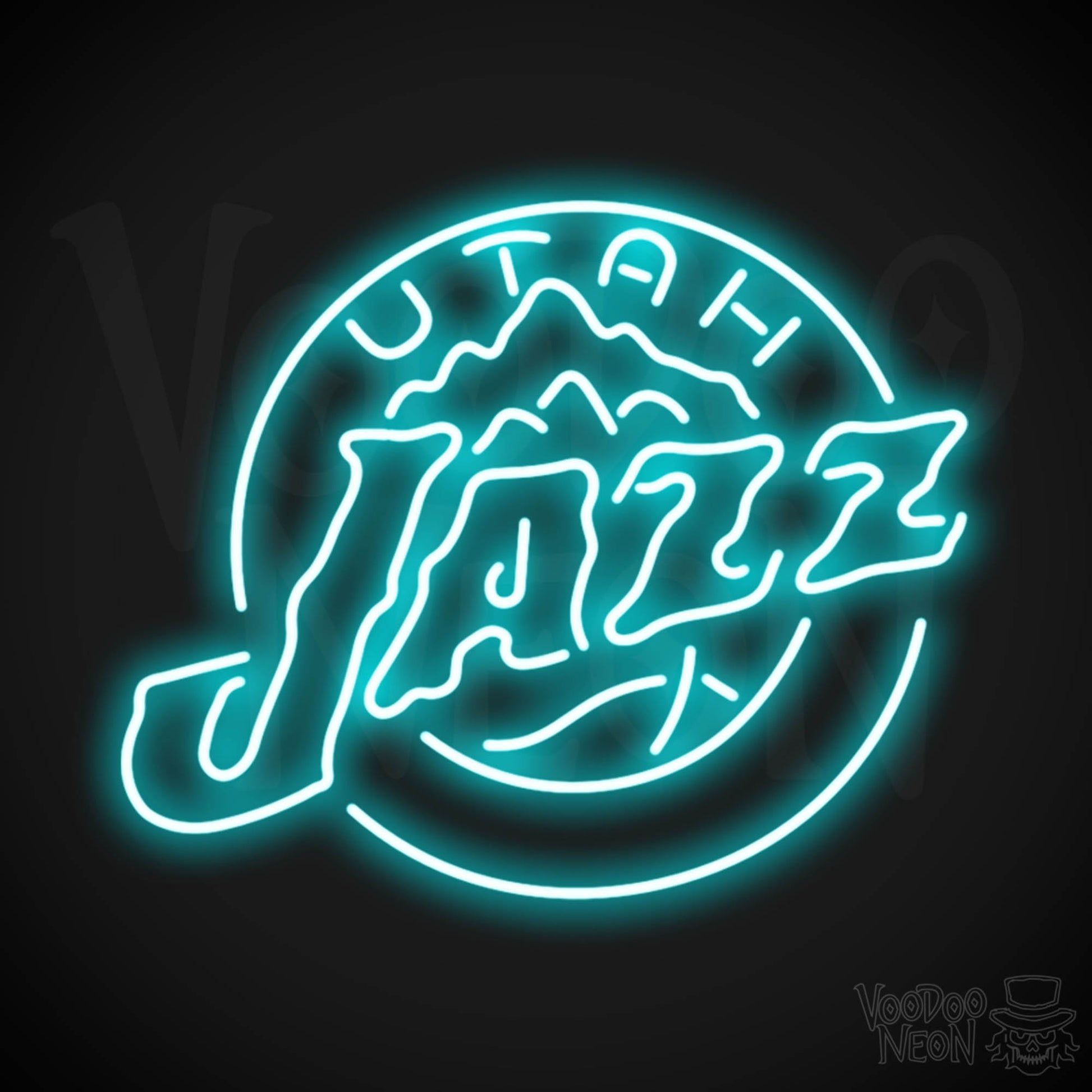 Utah Jazz Logo - Utah Jazz Neon Sign - NBA - Basketball - Free Shipping - Voodoo Neon