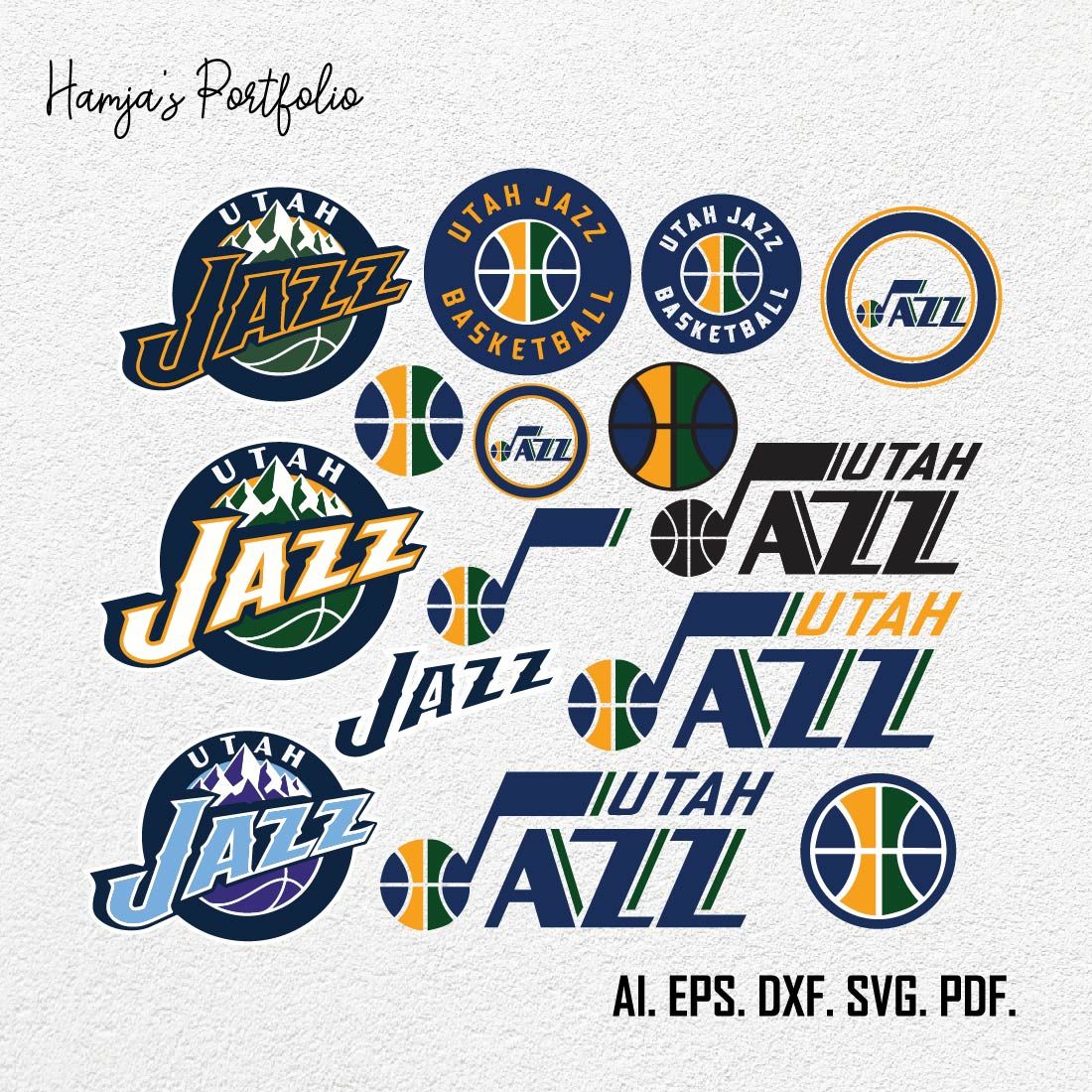 Utah Jazz Logo - Utah Jazz Basketball Team Svg logo Vector Design