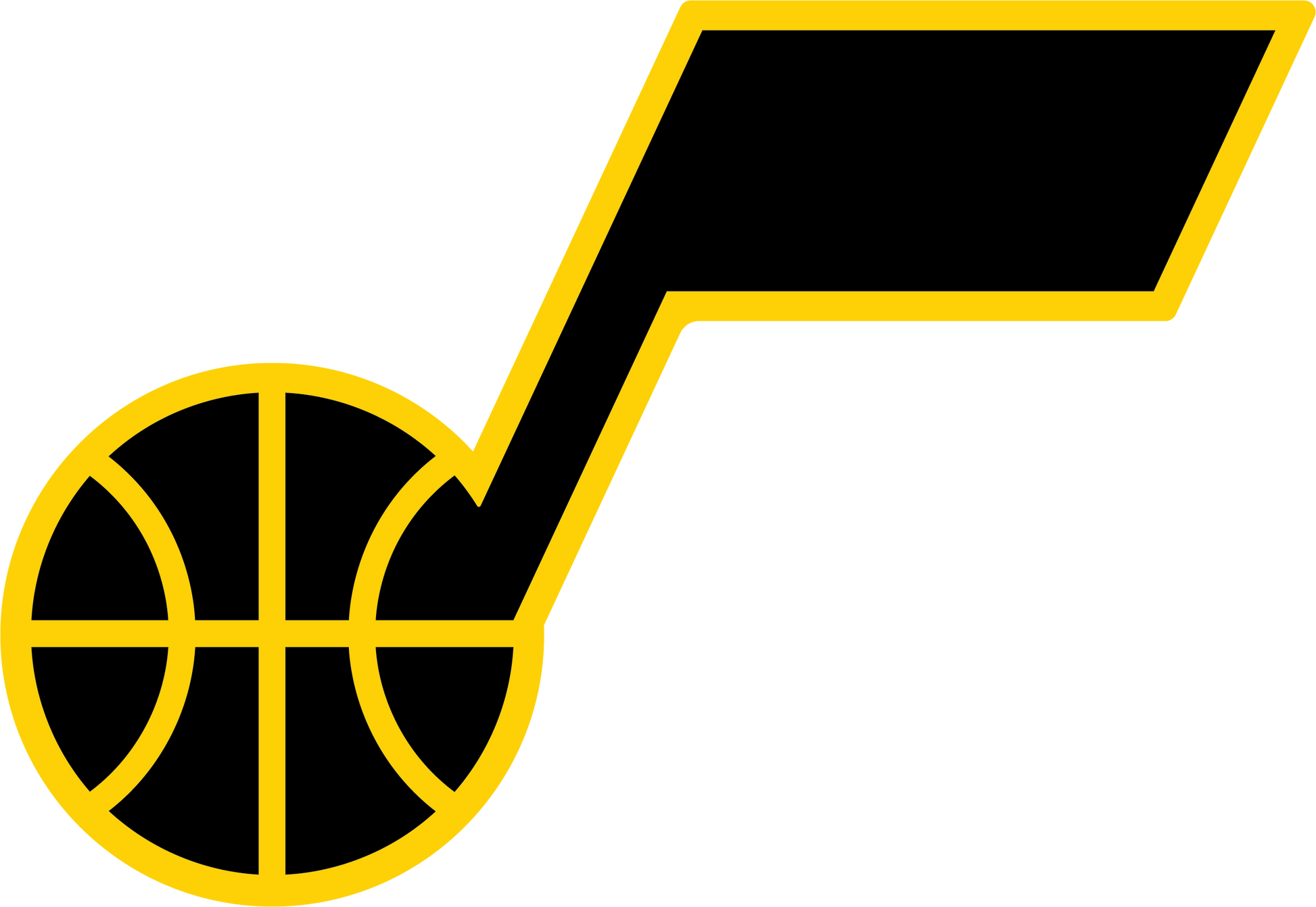 Utah Jazz Logo - DECAL (BACKBOARD) UTAH JAZZ [NB7212UTJ]