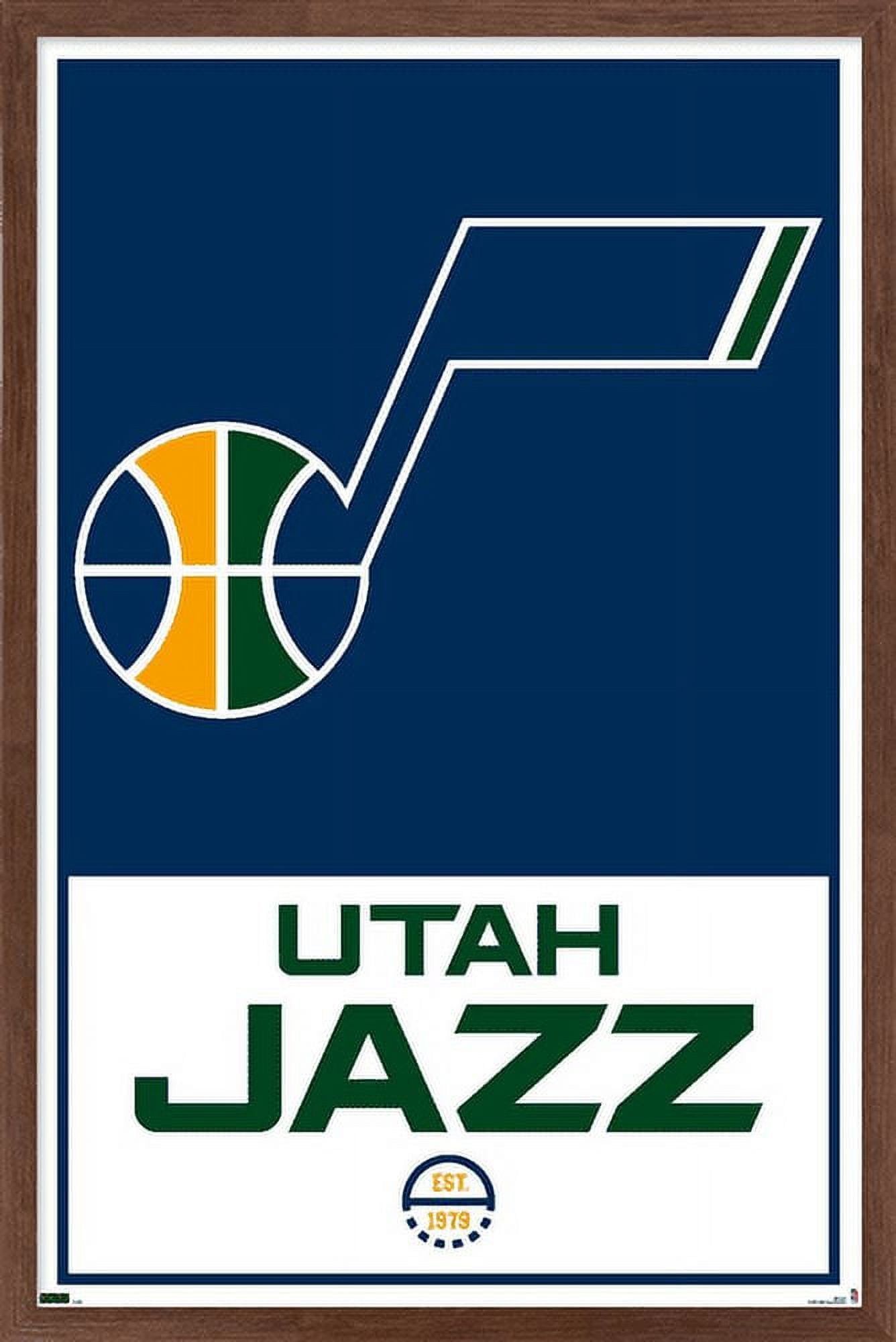 Utah Jazz Logo - NBA Utah Jazz - Logo 21 Wall Poster, 14.725