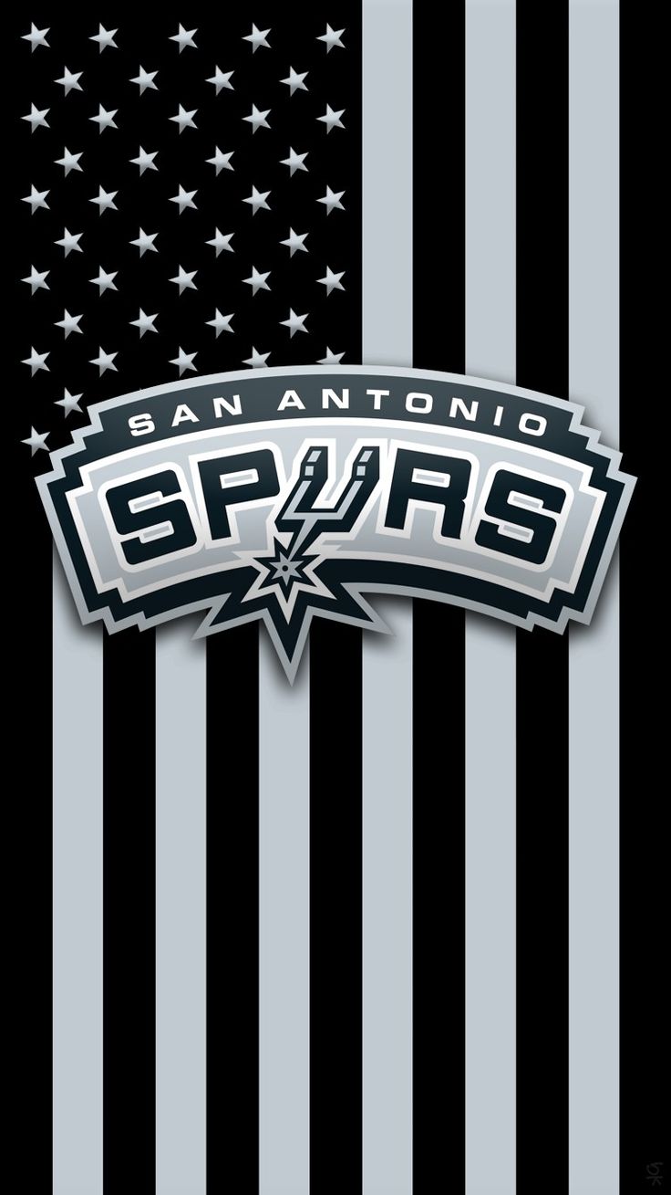 San Antonio Spurs Logo - San Antonio Spurs Logo on Striped Background