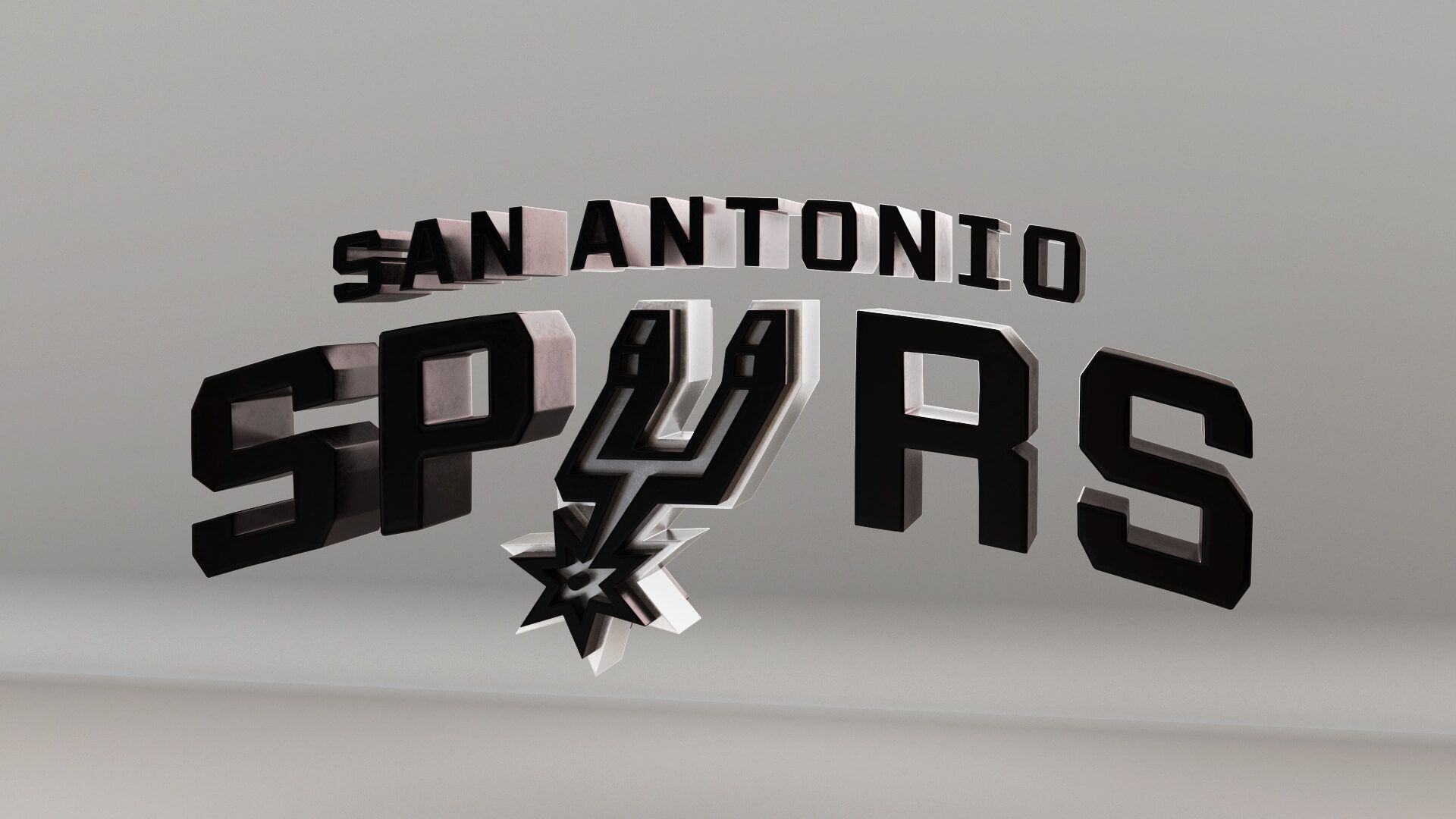 San Antonio Spurs Logo - NBA San Antonio Spurs Logo - 3D Model by guimart