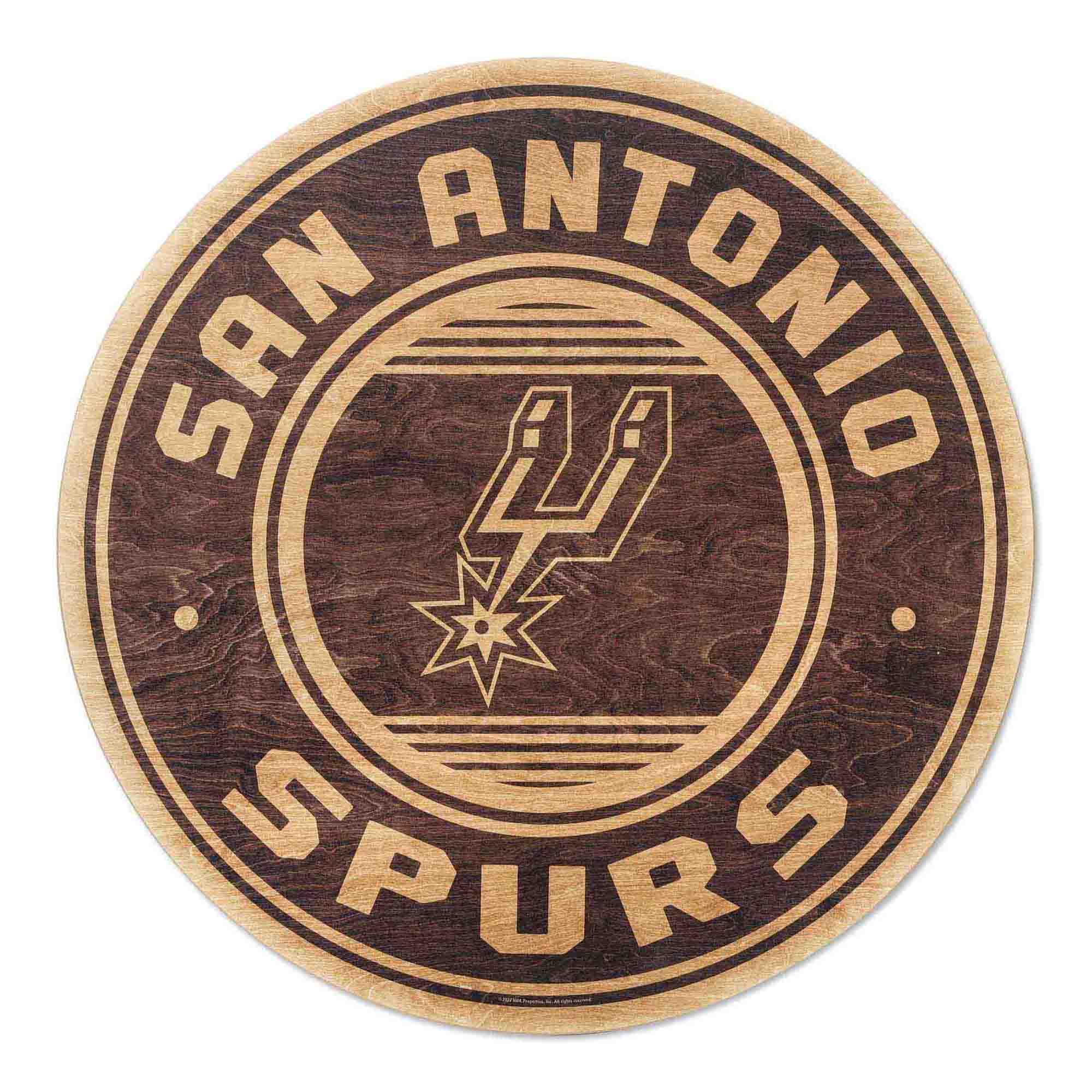 San Antonio Spurs Logo - San Antonio Spurs 23'' x 23'' Circle Logo Wood Sign