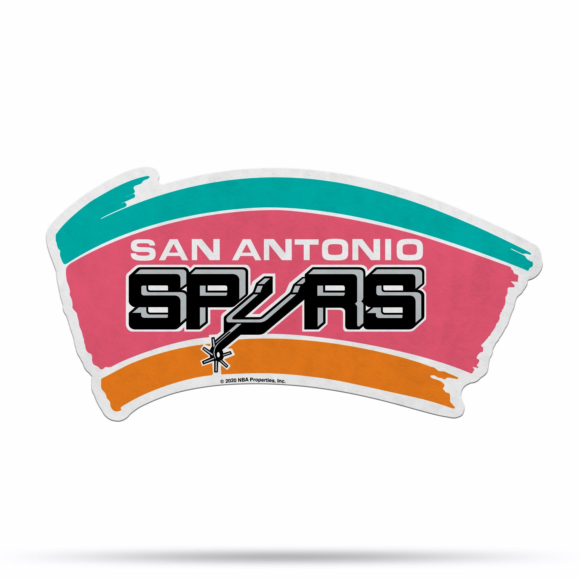 San Antonio Spurs Logo - NBA San Antonio Spurs Retro Shape Cut Pennant - Home and Living Room D