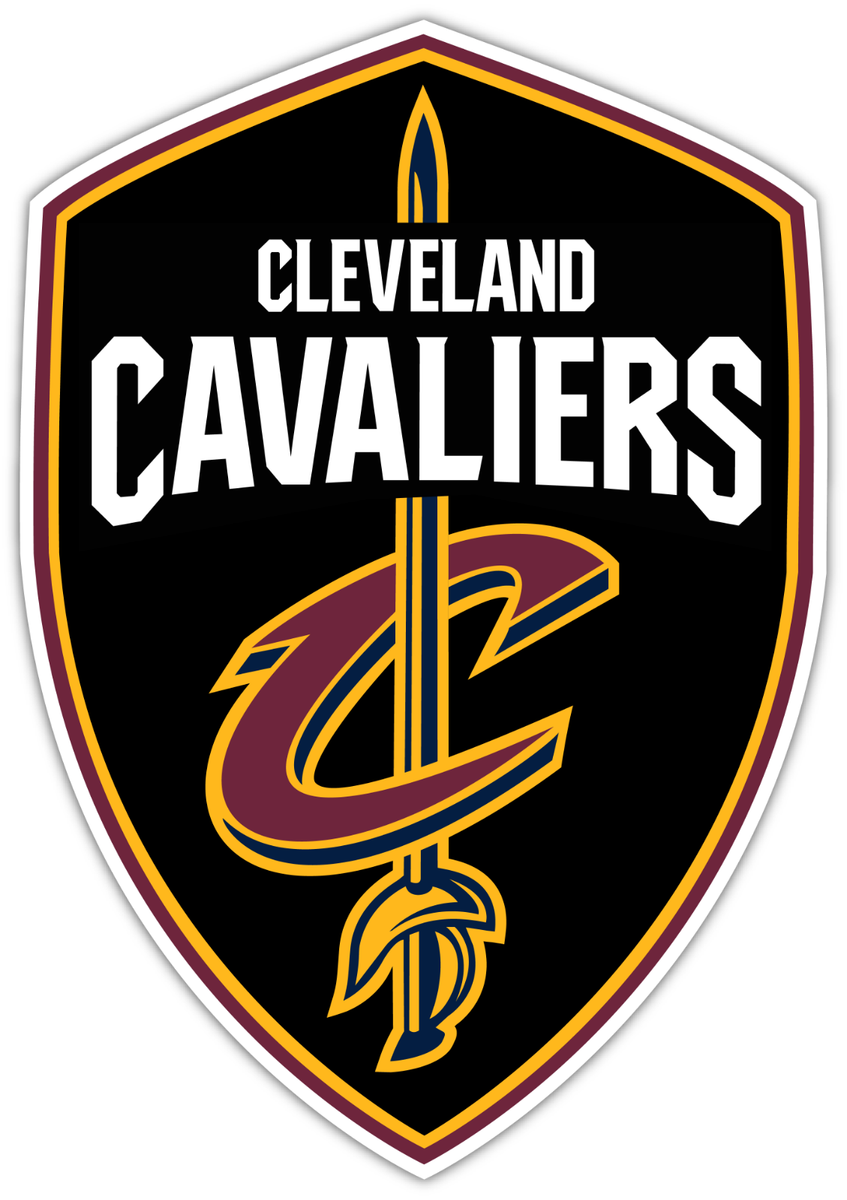 Cleveland Cavs Logo - Cleveland Cavaliers Logo Basketball NBA Fan Vinyl Sticker Decal Car Wall  Window | eBay