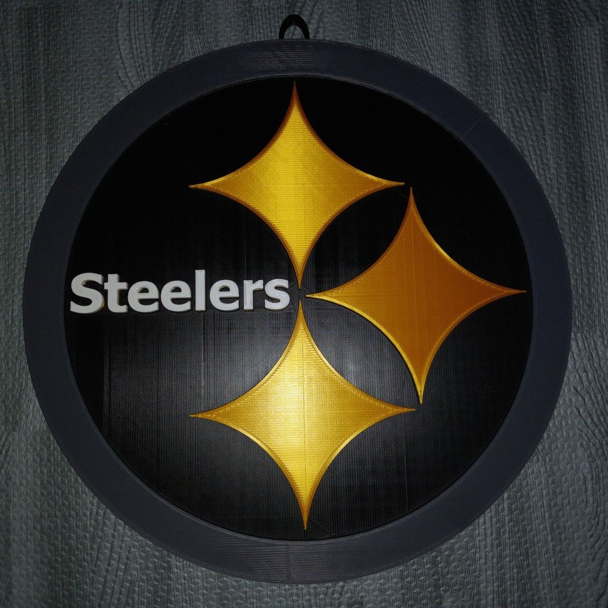 Pittsburgh Steelers Logo - 3D PRINTED NFL Pittsburgh Steelers 3D Graphics Logo Plague 2.5