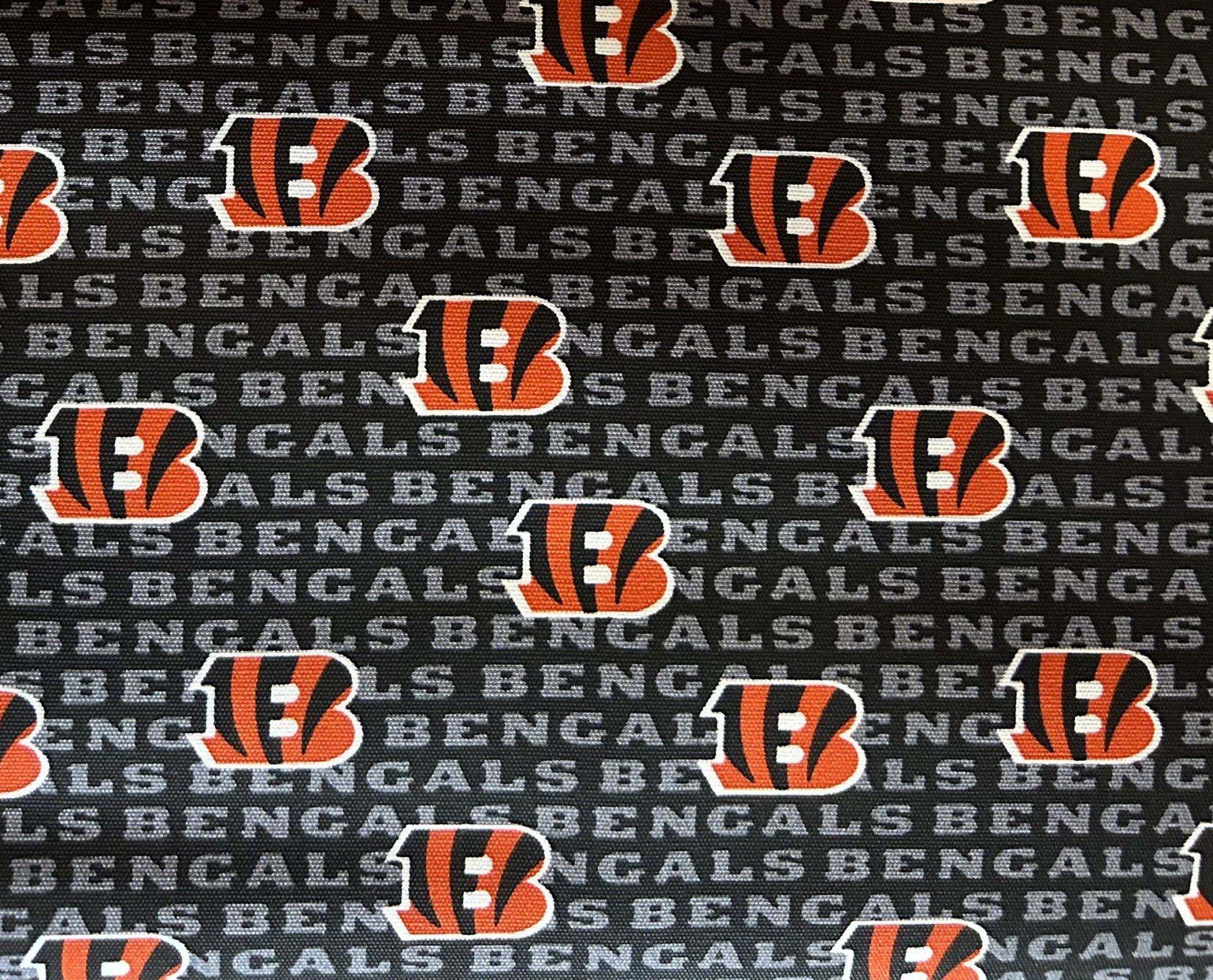 Cincinnati Bengals Logo - NFL Logo Cincinnati Bengals 48 CANVAS 70557 Black
