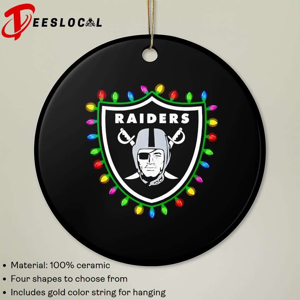 Las Vegas Raiders Logo - Las Vegas Raiders Logo Holiday Lights Ornament, hoodie, sweater, long  sleeve and tank top