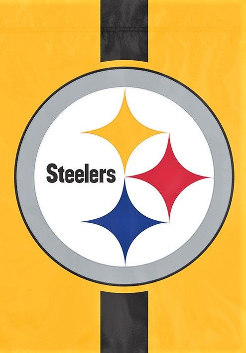Pittsburgh Steelers Logo - Pittsburgh Steelers Logo Garden Window Flag - Gold - Dragon Sports