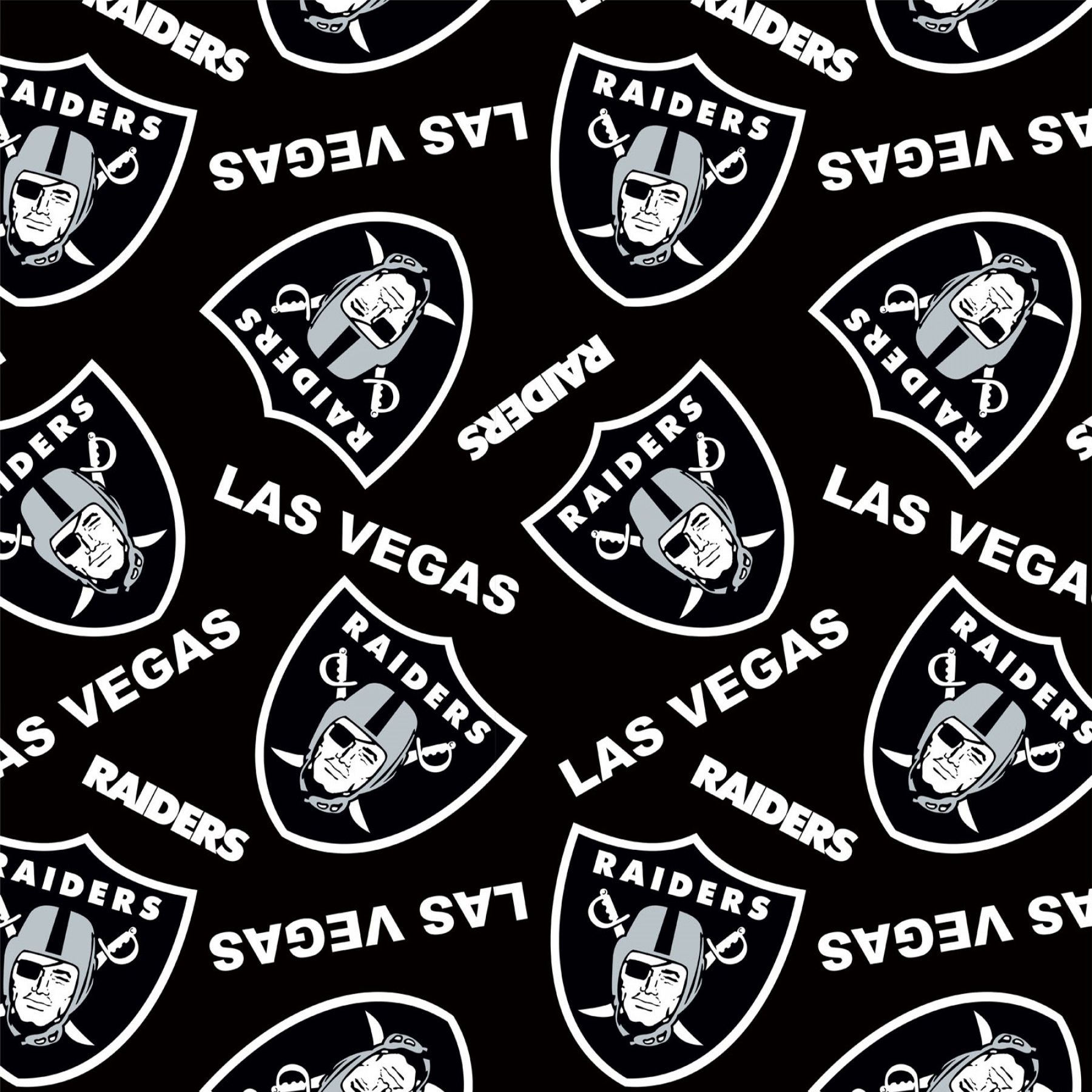 Las Vegas Raiders Logo - Style# NFL LASV-70383 Click Image to Zoom $16.95 Per Yard Style# NFL  LASV-70383 Qty In Stock: 0 Out of Stock Please call for backorder.