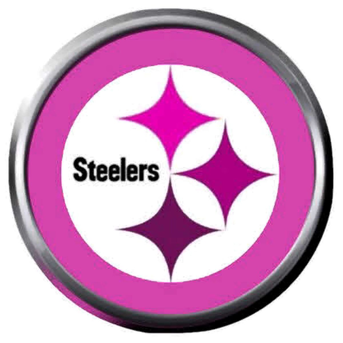 Pittsburgh Steelers Logo - Pink Steelers Logo Pittsburgh Steelers Fan Girl Loves NFL Football 18M –  Fashion Snap Jewelry and More