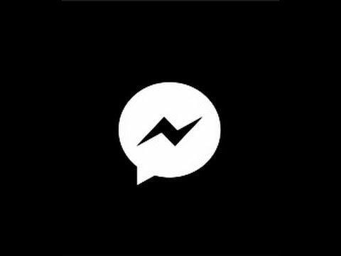 Messenger Logo - The black Facebook messenger - YouTube