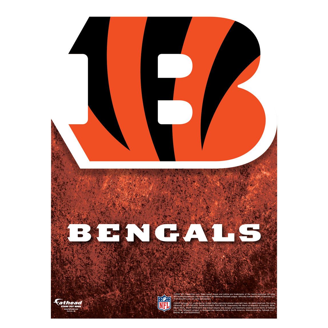 Cincinnati Bengals Logo - Cincinnati Bengals Logo - Mini Stand Out - Official NFL - Cardstock Cutout