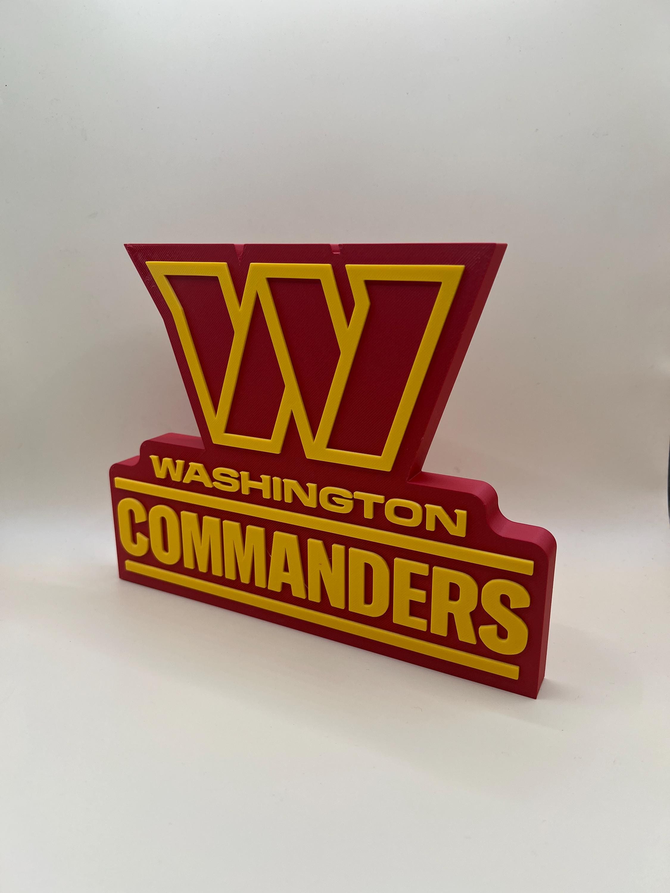 Washington Commanders Logo - Washington Commanders | Desk Decoration | Commanders Logo | Shelf Sitter |  Football - Etsy