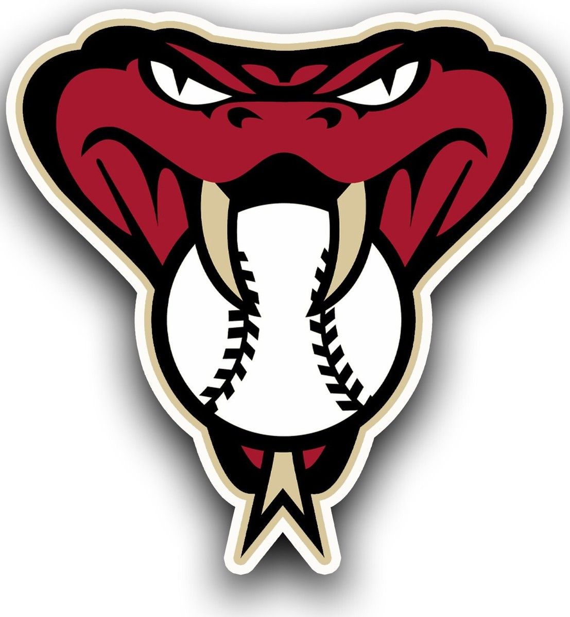 Arizona Diamondbacks Logo - Arizona Diamondbacks Snake MLB Baseball Color Sports Decal Sticker-FREE  SHIPPING