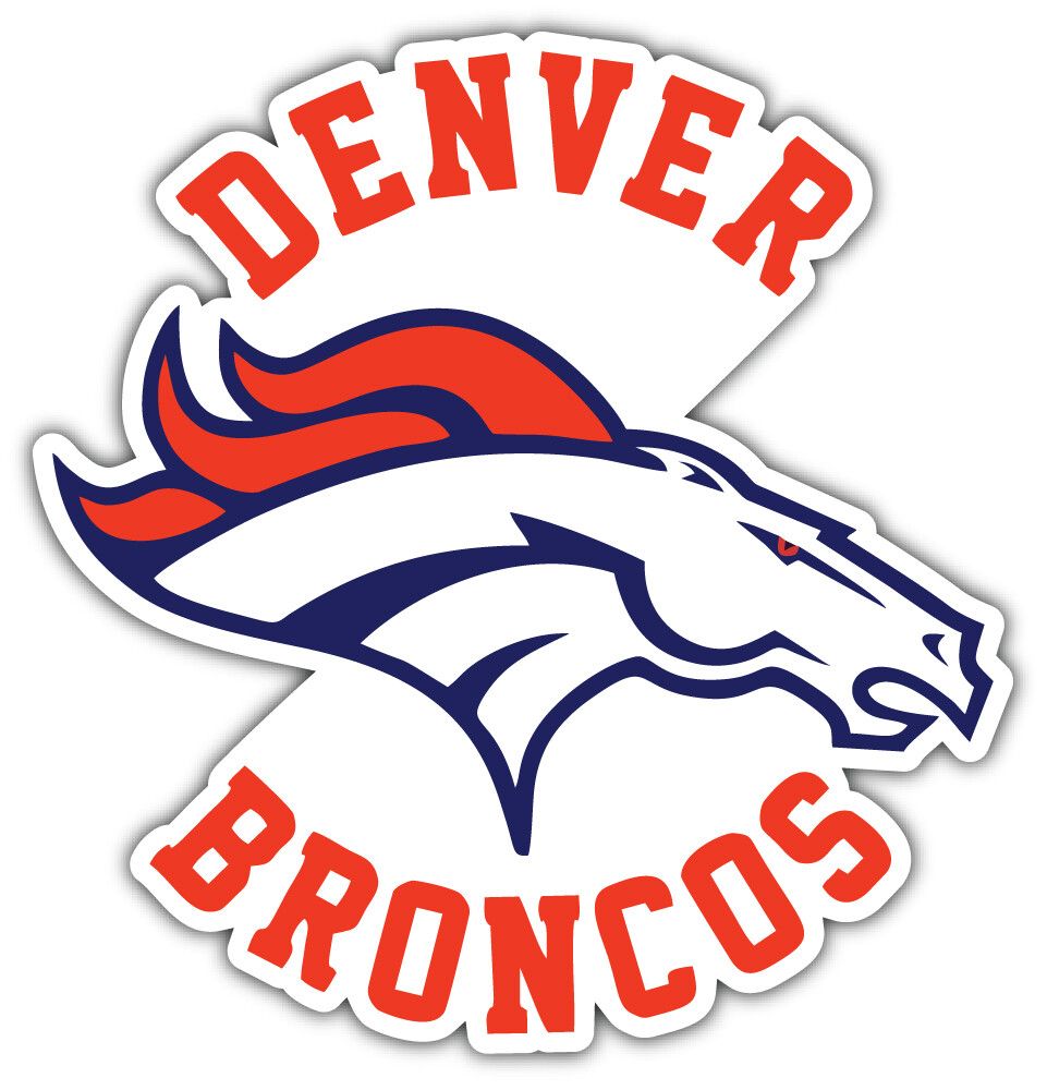 Denver Broncos Logo - Denver Broncos NFL Sport Logo Car Bumper Sticker Decal 