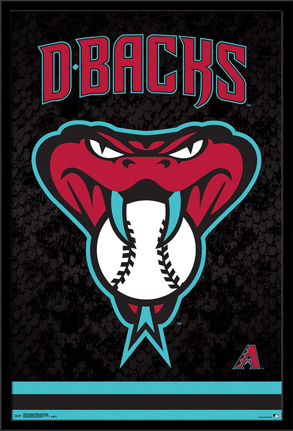 Arizona Diamondbacks Logo - MLB Arizona Diamondbacks - Snake Head Logo Poster