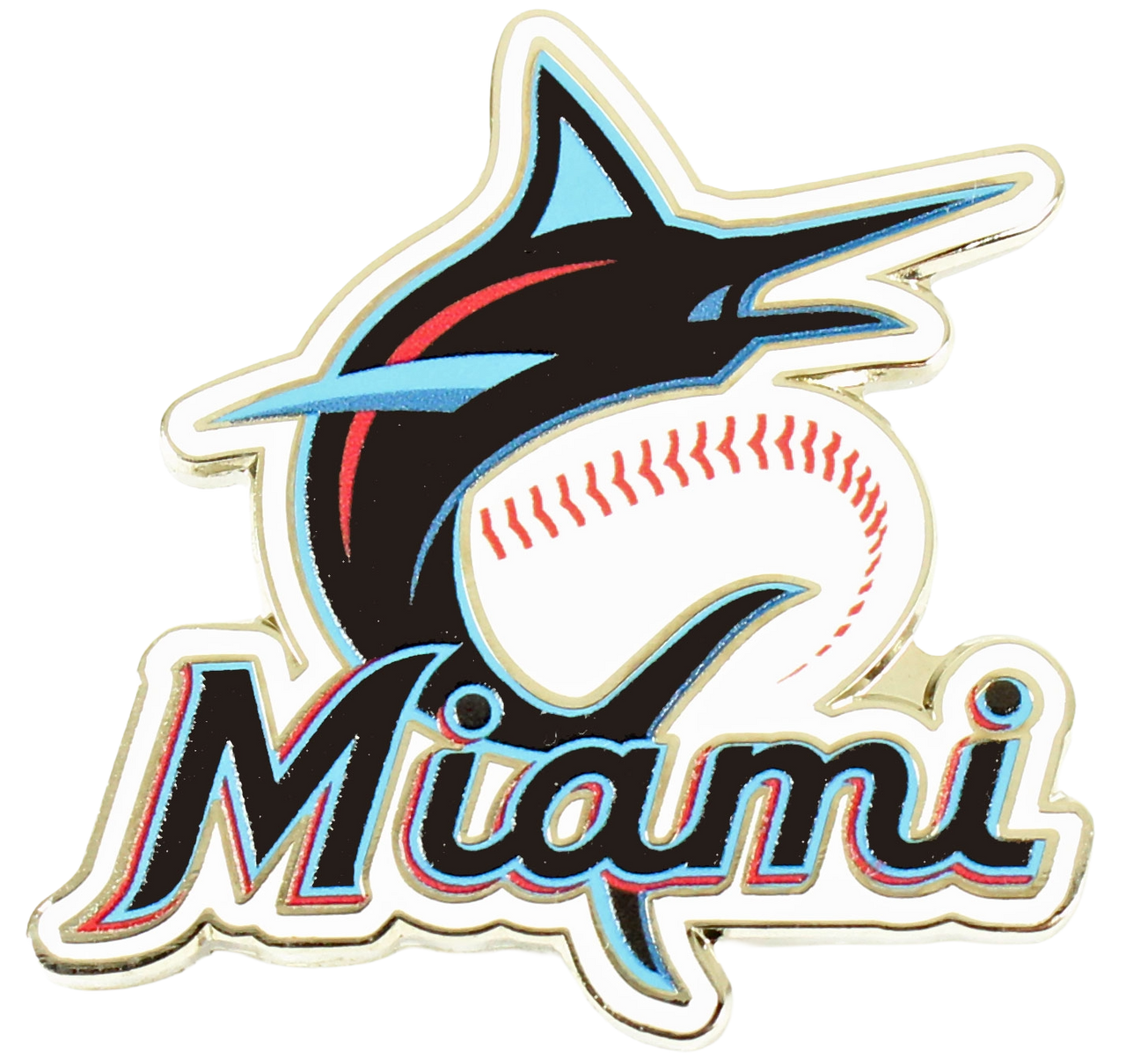 Miami Marlins Logo - Miami Marlins Secondary Logo Pin