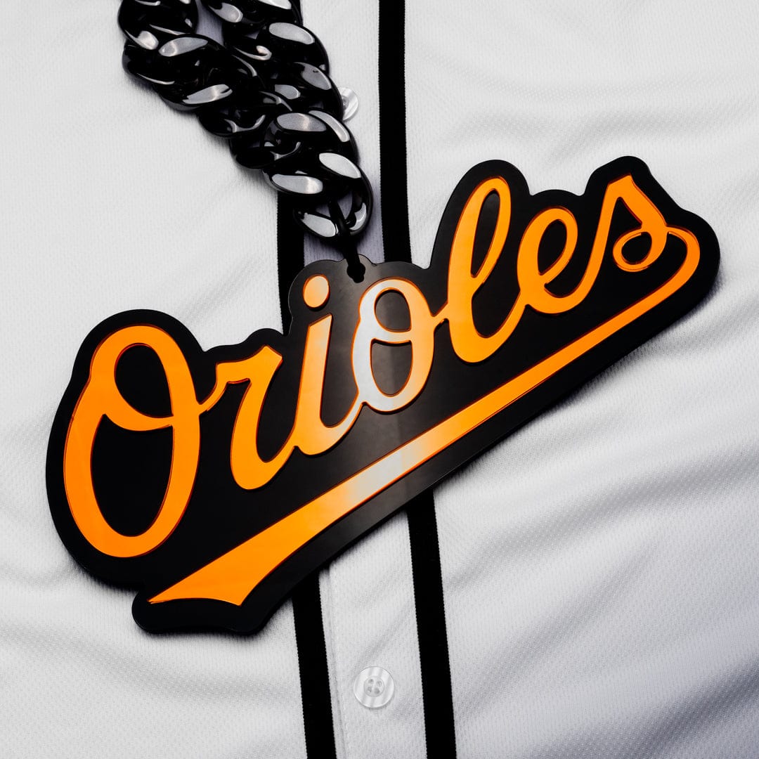 Baltimore Orioles Logo - Baltimore Orioles Script Logo MLB Chromatic Chain - TrophySmack