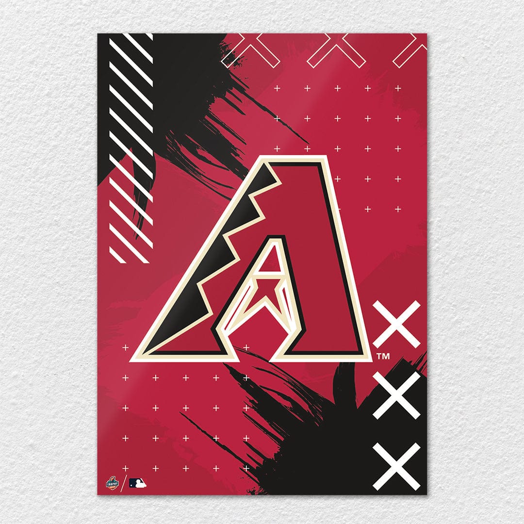 Arizona Diamondbacks Logo - Arizona Diamondbacks Stitch Logo - Metal Wall Art - TrophySmack
