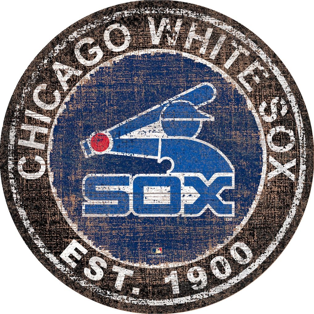 Chicago White Sox Logo - Chicago White Sox 24'' Round Heritage Logo Sign