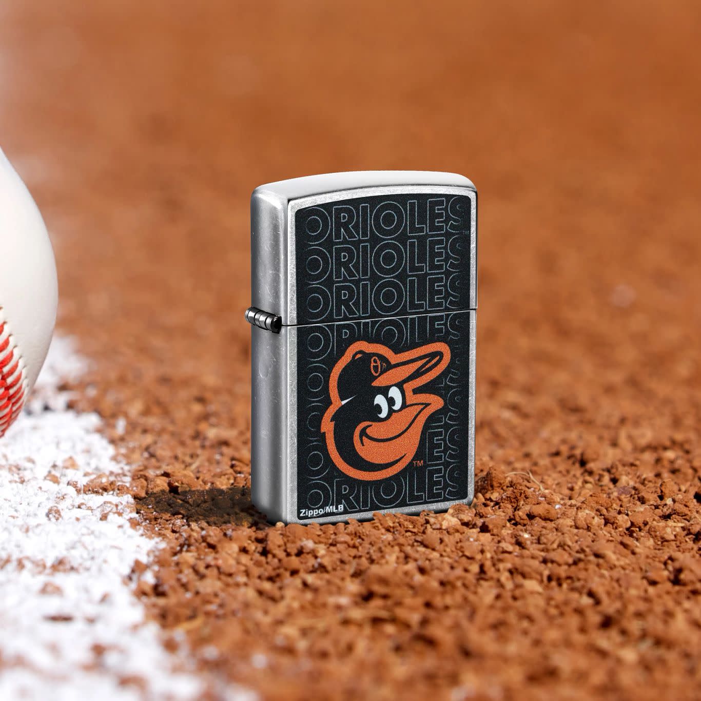 Baltimore Orioles Logo - Zippo MLB® Baltimore Orioles™ Logo Design Street Chrome Windproof Lighter –  Zippo USA