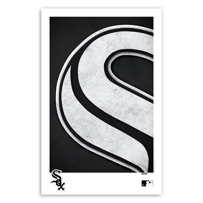 Chicago White Sox Logo - Chicago White Sox Minimalist Team Logo Collection 11 x 17 Fine Art Print by  artist S. Preston
