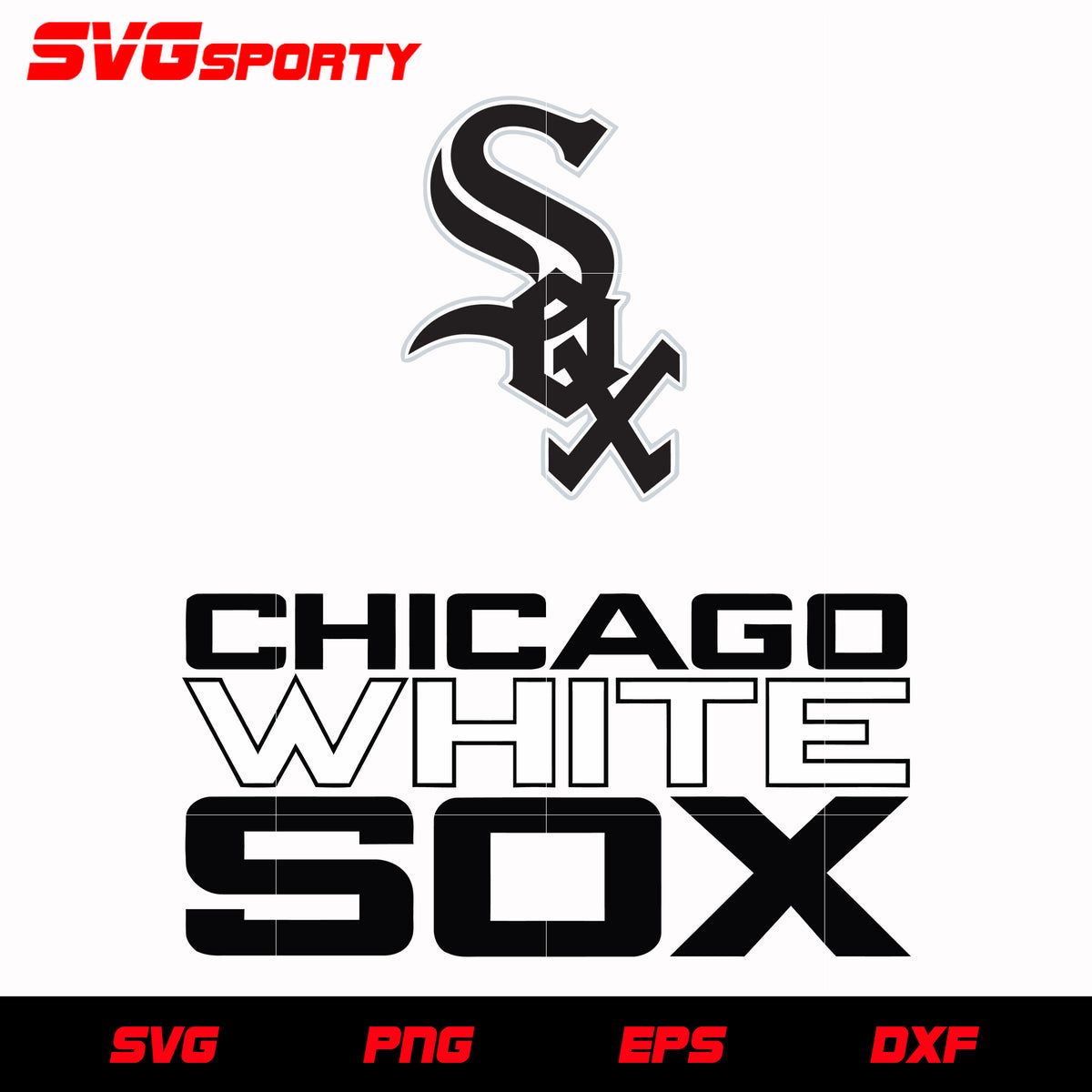 Chicago White Sox Logo - Chicago White Sox Logo svg, mlb svg, eps, dxf, png, digital file for c –  SVG Sporty