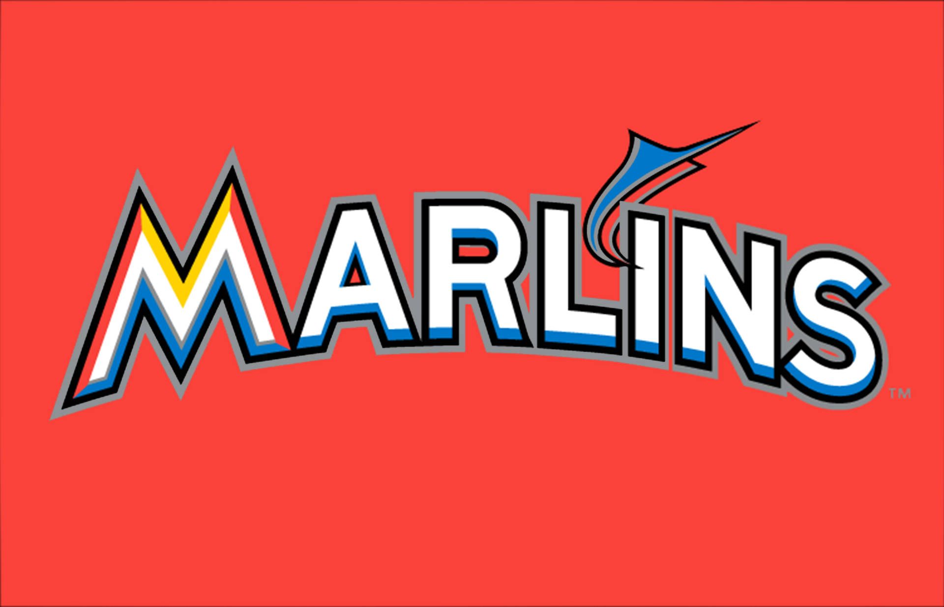 Miami Marlins Logo - Download Miami Marlins Jersey Logo Wallpaper | Wallpapers.com