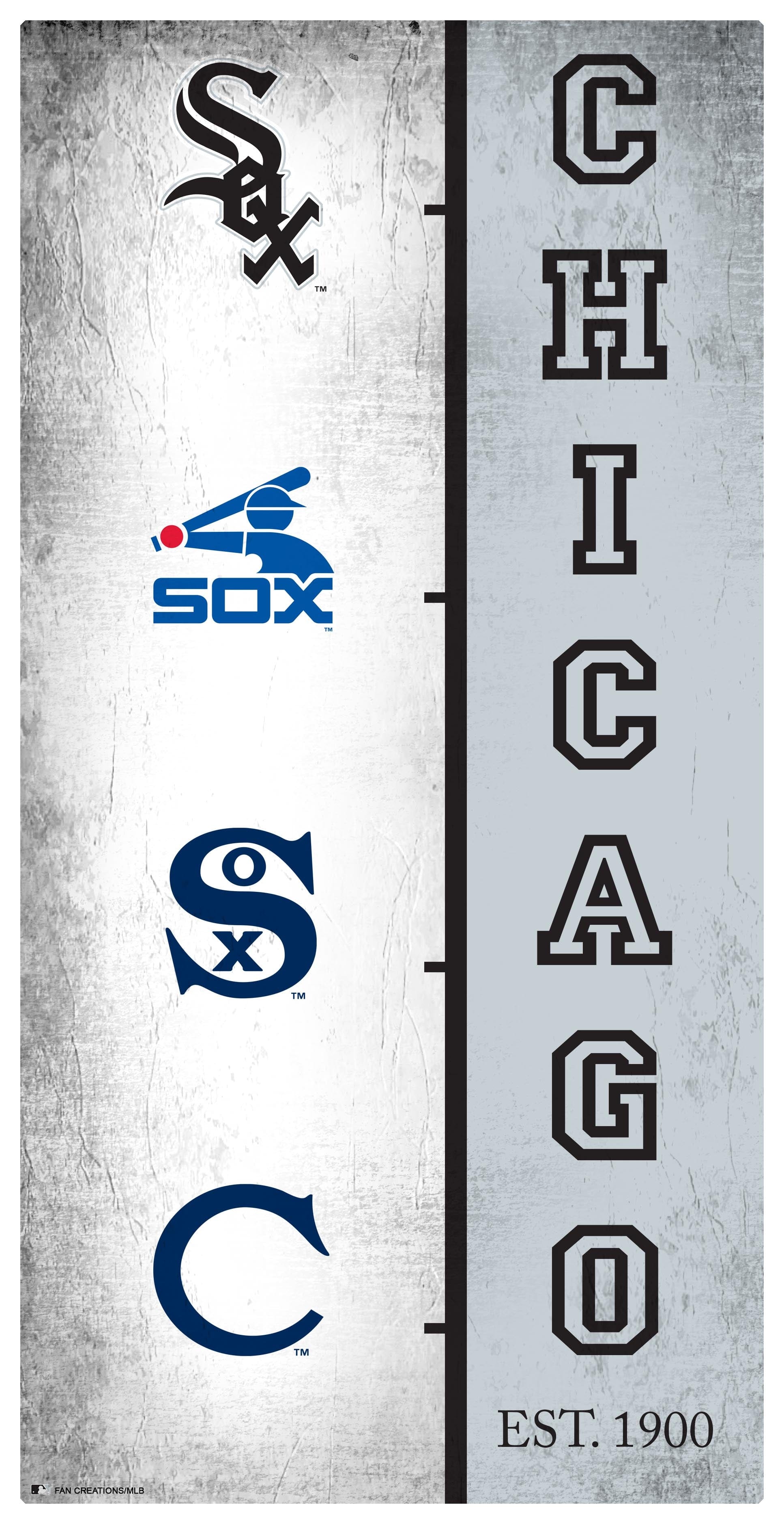 Chicago White Sox Logo - fan creations Chicago White Sox Team Logo Progression 6x12 Online | Hots