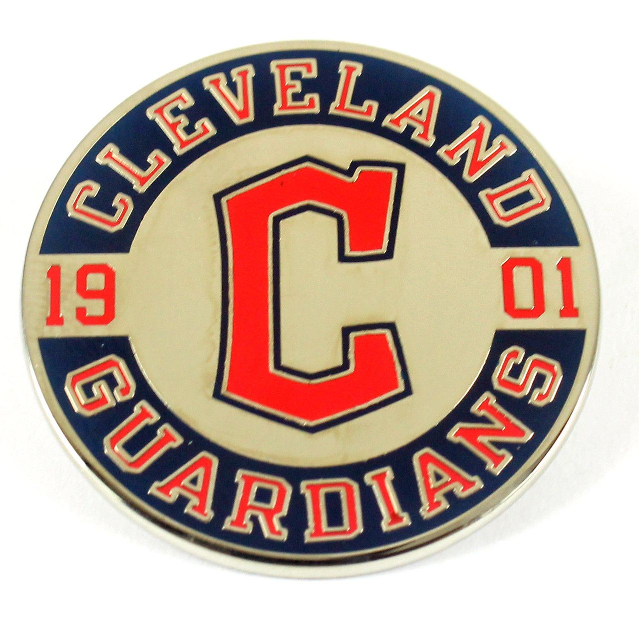 Cleveland Guardians Logo - Cleveland Guardians Established 1901 Circle Pin