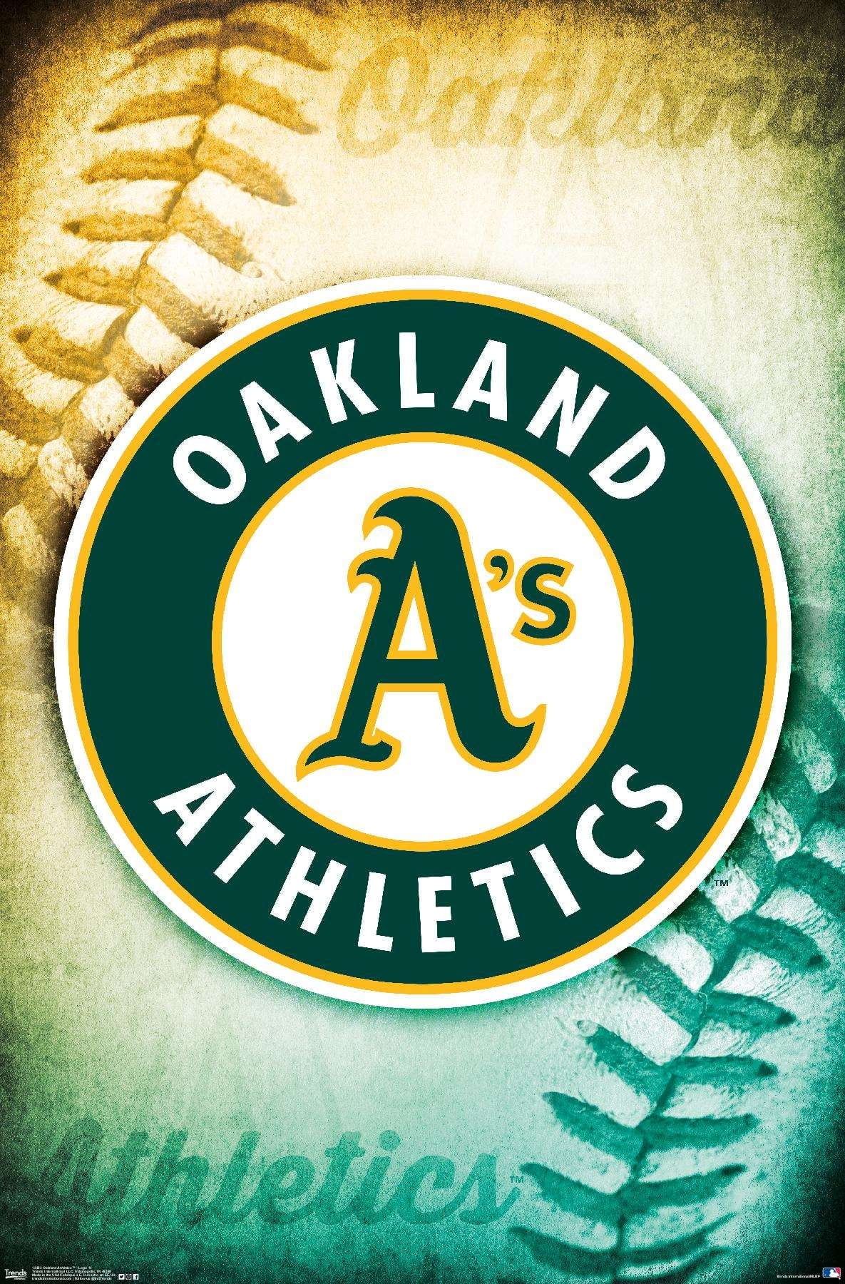 Oakland Athletics Logo - MLB Oakland Athletics - Logo 14 Wall Poster, 14.725