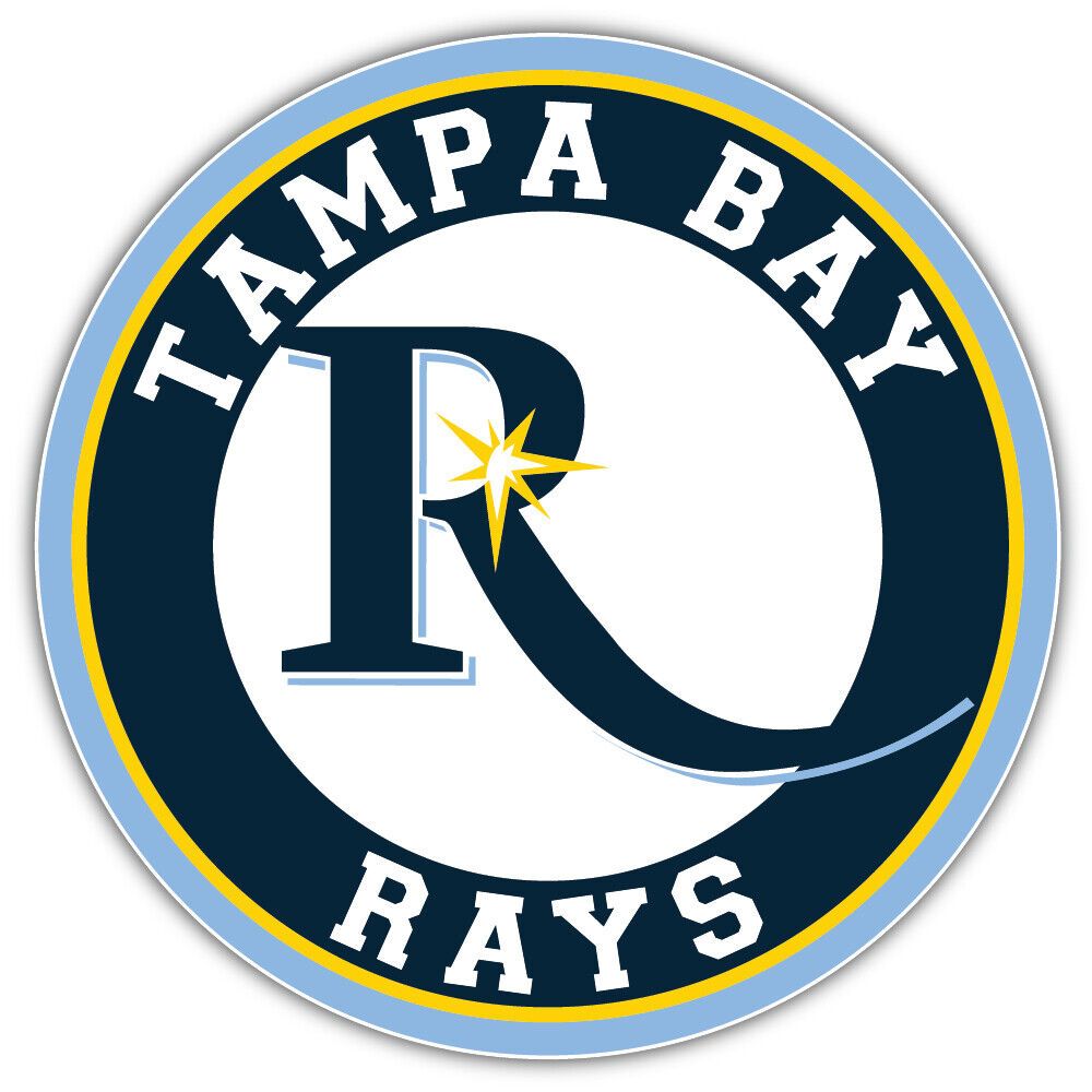 Tampa Bay Rays Logo - Tampa Bay Rays MLB Baseball Sport Logo Car Bumper Sticker Decal 