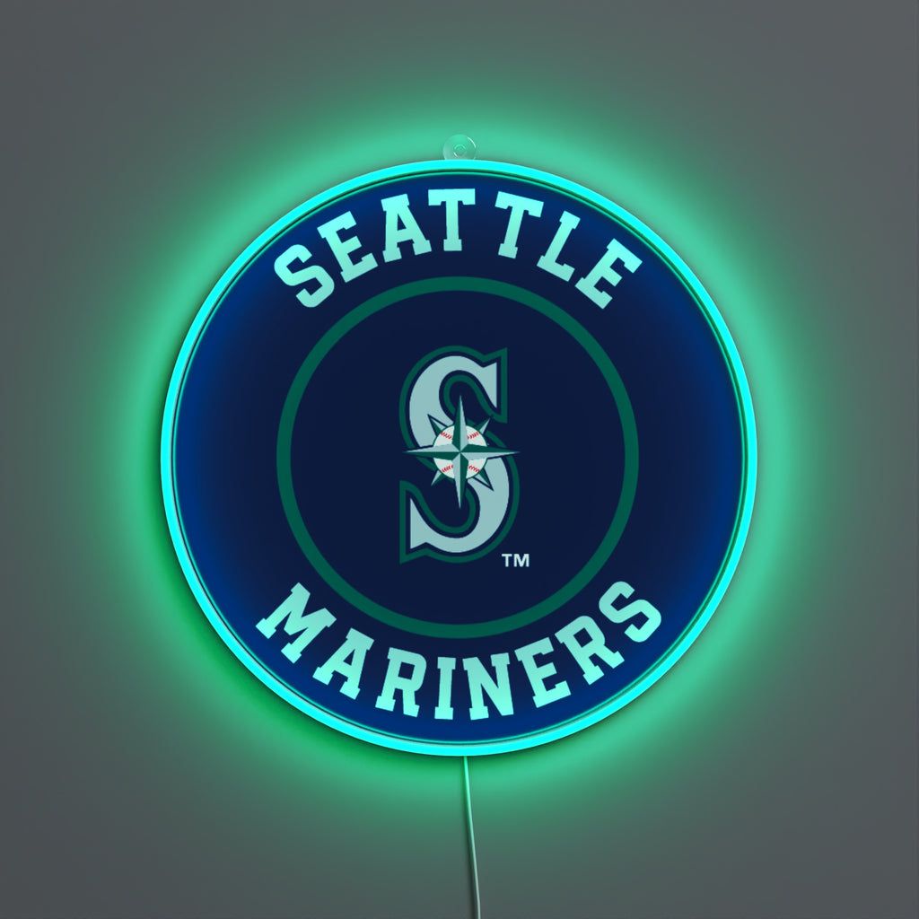 Seattle Mariners Logo - Seattle Mariners Rounded Logo, LED neon sign