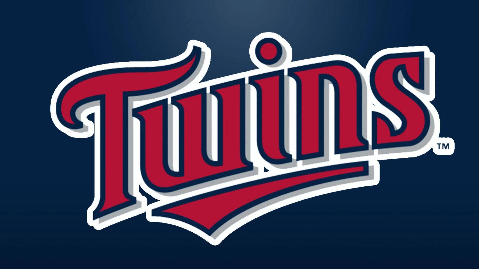 Minnesota Twins Logo - Download Red And Blue Minnesota Twins Logo Wallpaper | Wallpapers.com