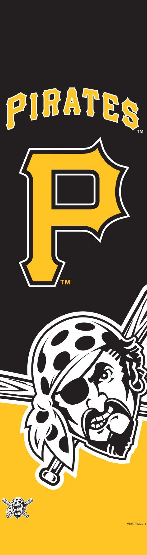 Pittsburgh Pirates Logo - MLB Pittsburgh Pirates Team Color and Logo Door Banner : Amazon.sg: Toys