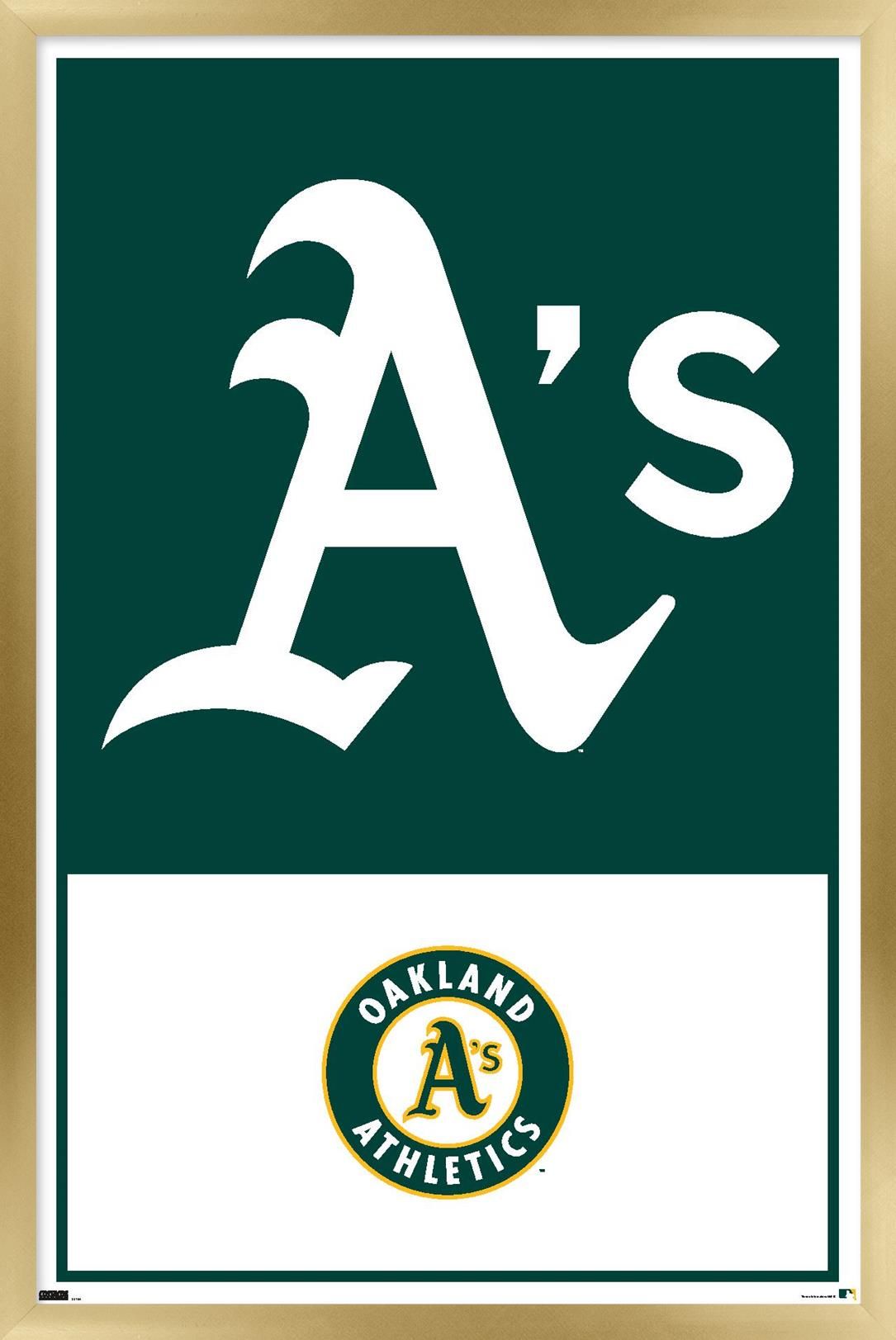 Oakland Athletics Logo - MLB Oakland Athletics - Logo 22 Wall Poster, 22.375