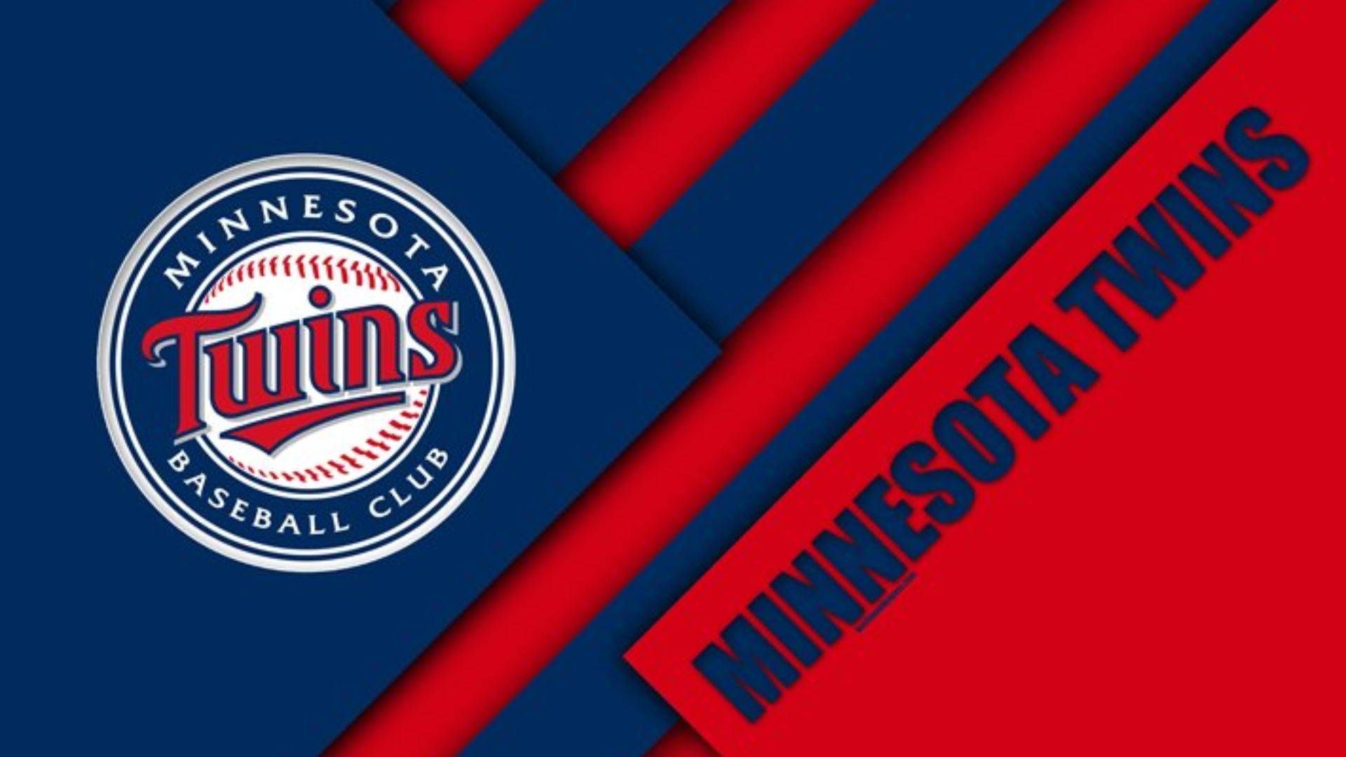 Minnesota Twins Logo - Download Minnesota Twins Logo In Blue And Red Wallpaper | Wallpapers.com