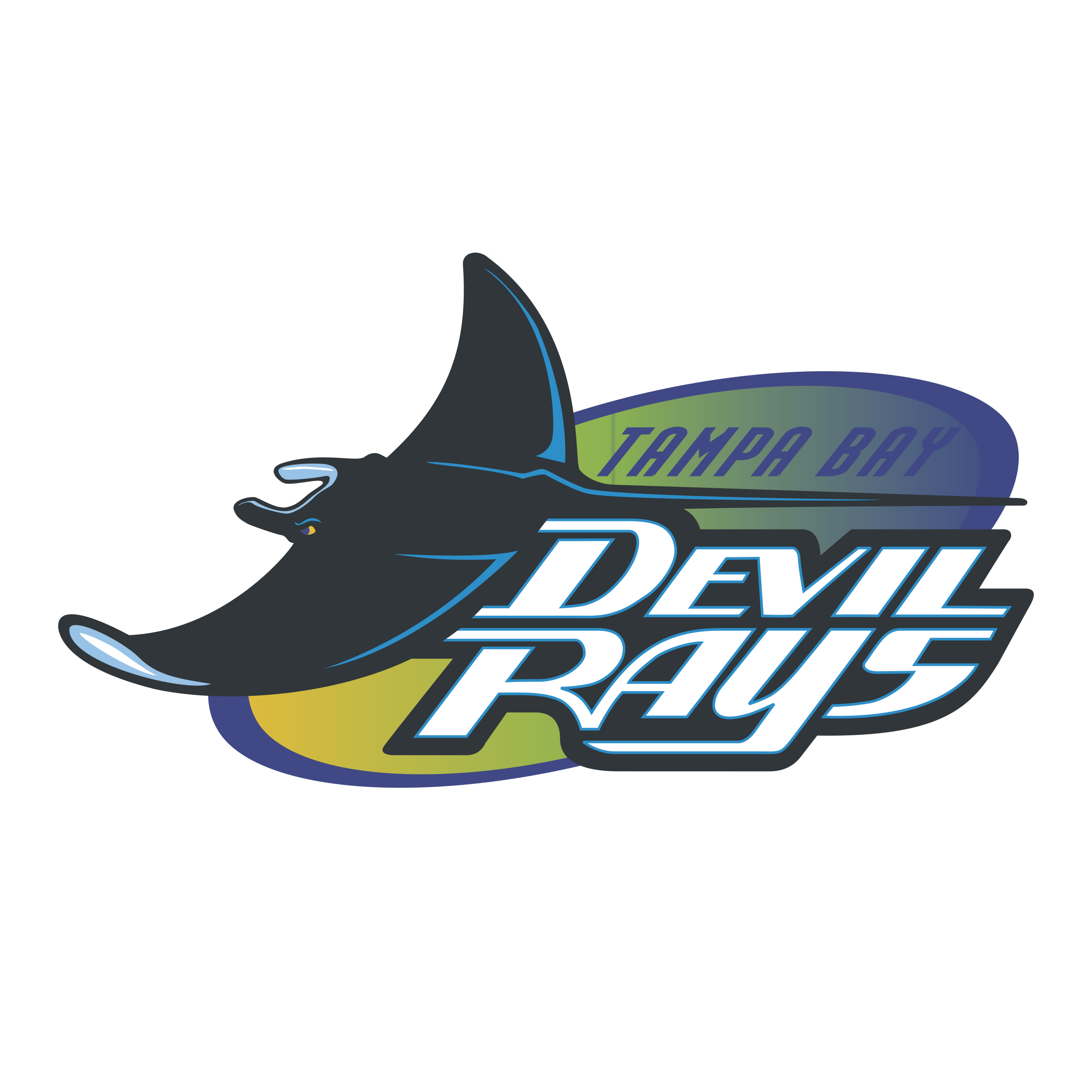 Tampa Bay Rays Logo - Tampa Bay Devil Rays Logo PNG Transparent & SVG Vector - Freebie Supply