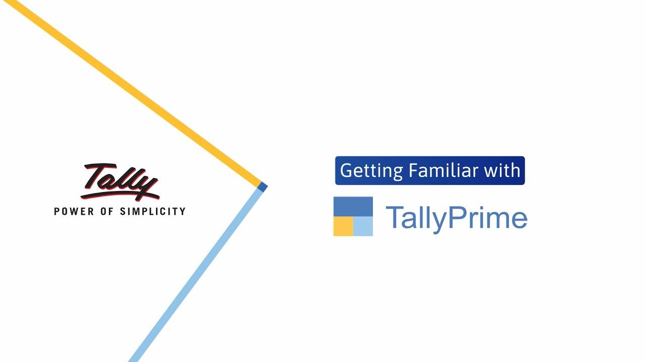 TallyPrime Logo - How to Get Familiar with your TallyPrime | Release 1.X