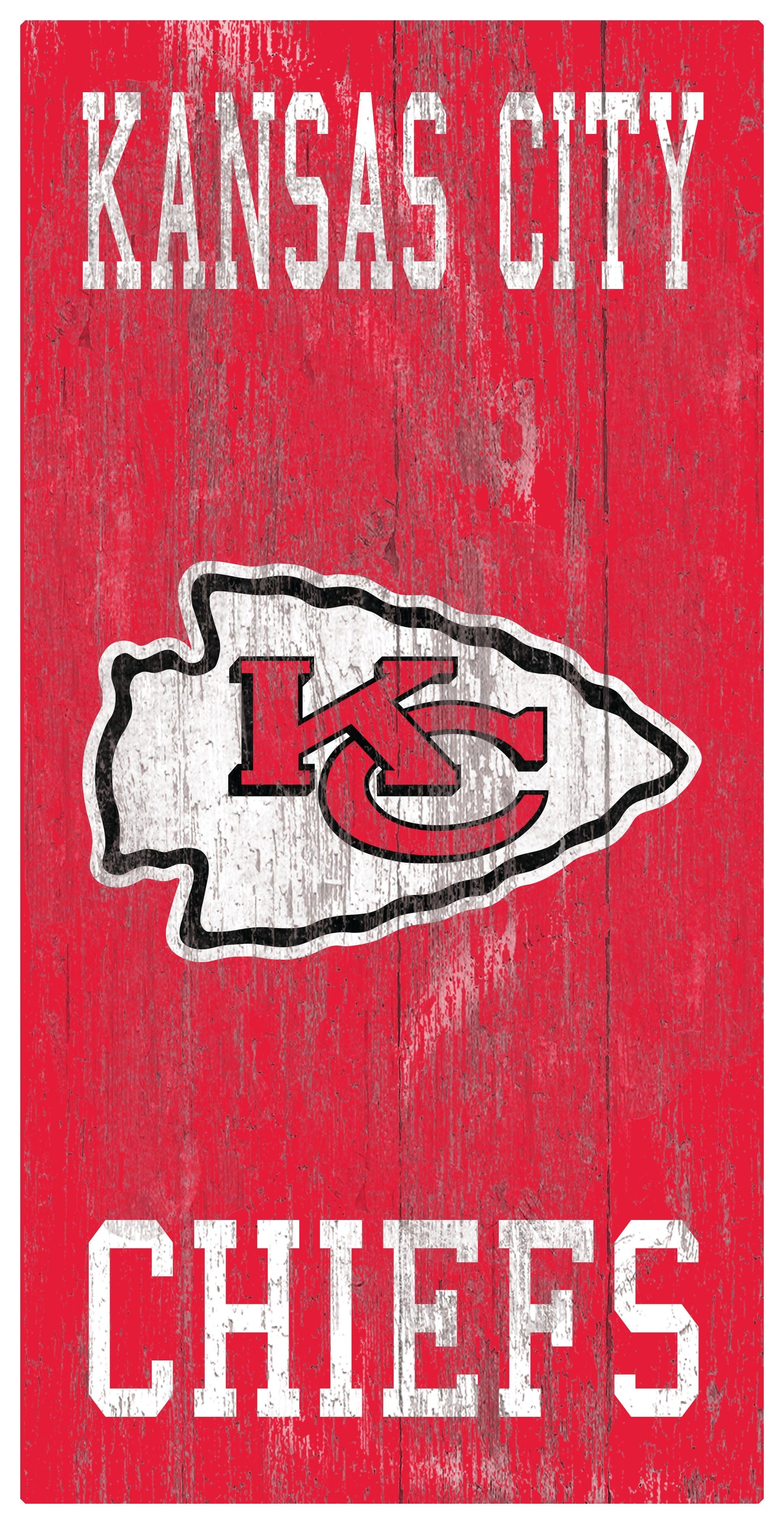 Kansas City Chiefs Logo - Kansas City Chiefs Heritage Logo W/ Team Name 6x12